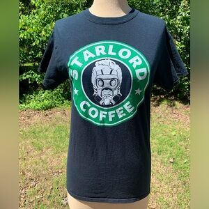 Funny Fusion/Hybrid-Starbucks/Starlord Guardians of the Galaxy Tee
